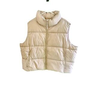 NWOT Old Navy Light Pink Zippered Puffer Vest Size 3X
